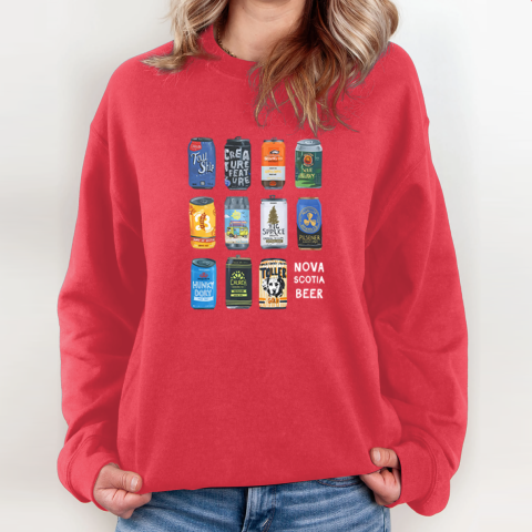 uthl nova scotia beer sweatshirt 35 front red