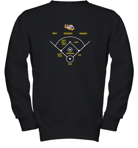 LSU Tigers Baseball Diamond Youth Sweatshirt