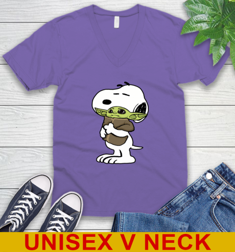 Snoopy Hugging Baby Yoda Shirt 57
