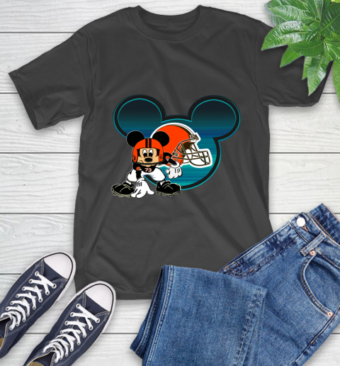NFL Cleveland Browns Mickey Mouse Disney Football T Shirt T-Shirt 2
