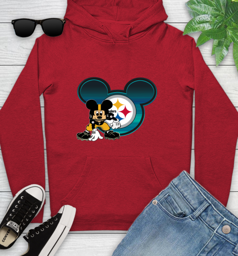 NFL Pittsburgh Steelers Mickey Mouse Disney Football T Shirt Youth Hoodie 11