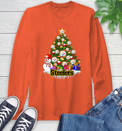 Pittsburgh Steelers Merry Christmas NFL Football Sports Long Sleeve T-Shirt 5