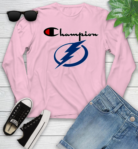 NHL Hockey Tampa Bay Lightning Champion Shirt Youth Long Sleeve 8