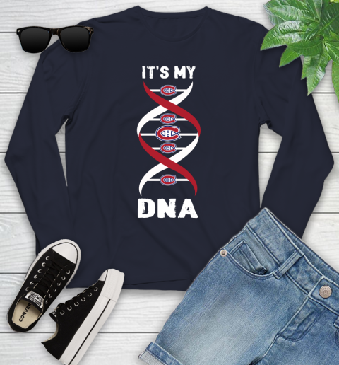 Montreal Canadiens NHL Hockey It's My DNA Sports Youth Long Sleeve 2