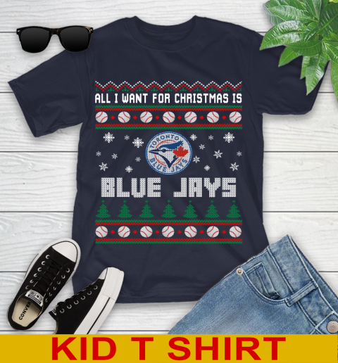 MLB All I Want For Christmas Is Toronto Blue Jays Baseball Sports 98