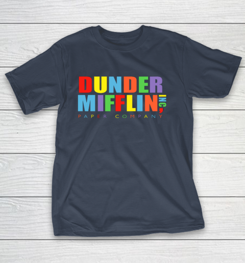 The Office Dunder Mifflin Rainbow Letters T-Shirt 3