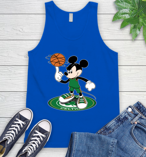 NBA Basketball Boston Celtics Cheerful Mickey Disney Shirt Tank Top 5