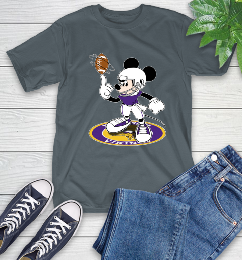 NFL Football Minnesota Vikings Cheerful Mickey Disney Shirt T-Shirt 7