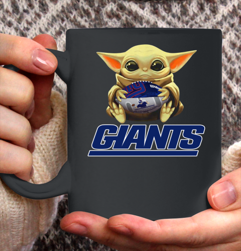 NFL Football New York Giants Baby Yoda Star Wars Ceramic Mug 11oz 3