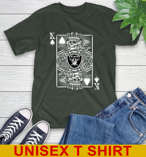 Oakland Raiders NFL Football The King Of Spades Death Cards Shirt T-Shirt 6