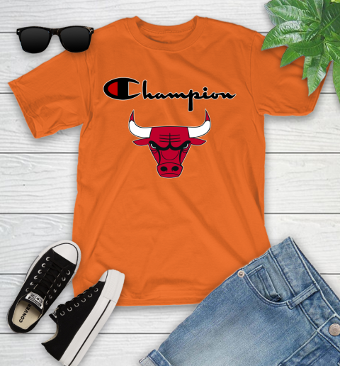 NBA Basketball Chicago Bulls Champion Shirt Youth T-Shirt 4
