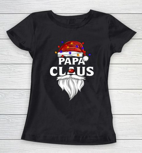 Papa Claus Shirt Christmas Pajama Family Matching Xmas Women's T-Shirt