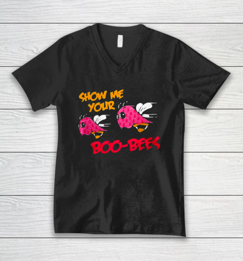 Show Me Your Boo Bees Halloween V-Neck T-Shirt