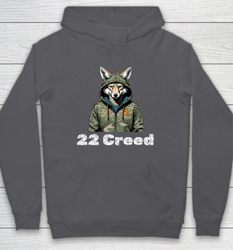Coyote in Hood 22 Creed Graphic Hunting Hoodie 4