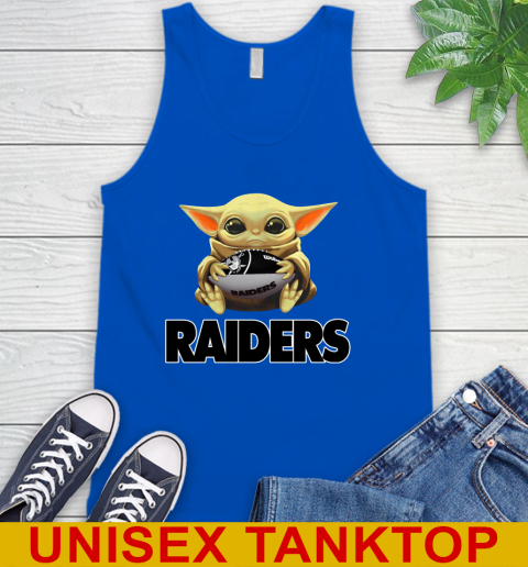 NFL Football Oakland Raiders Baby Yoda Star Wars Shirt Tank Top 5