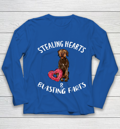 Stealing Hearts Blasting Farts Wirehaired Pointing Griffon Youth Long Sleeve 7