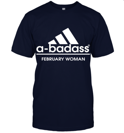 A Badass February Woman Are Born In March Unisex Jersey Tee
