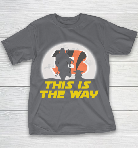Cincinnati Bengals NFL Football Star Wars Yoda And Mandalorian This Is The Way Youth T-Shirt 5