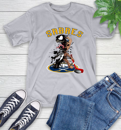 NHL Buffalo Sabres Hockey Venom Groot Guardians Of The Galaxy T-Shirt 6