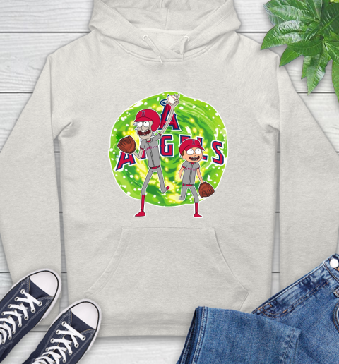 MLB Los Angeles Angels Rick And Morty Baseball Sports Hoodie 12