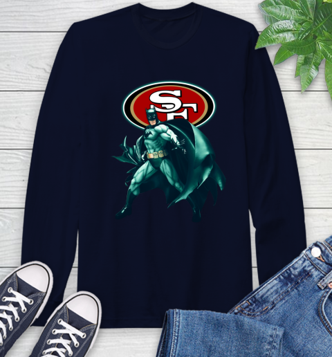 NFL Batman Football Sports San Francisco 49ers Long Sleeve T-Shirt 4