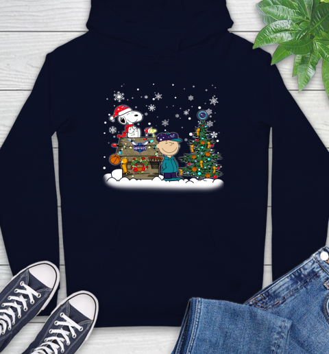 Charlotte Hornets NBA Basketball Christmas The Peanuts Movie Snoopy Championship Hoodie 3