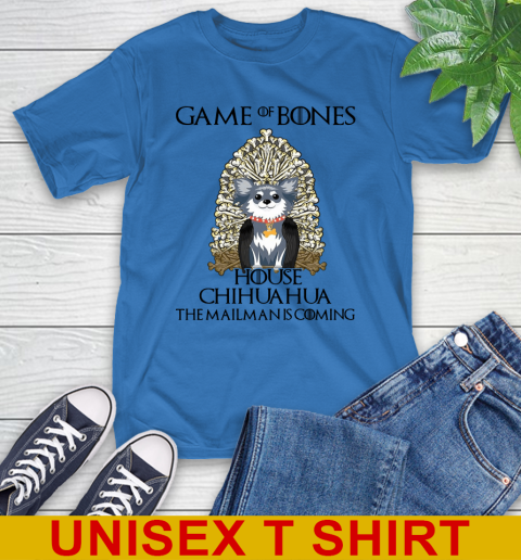 Game of bones house chihuahua dog the mailman is coming tshirt 8