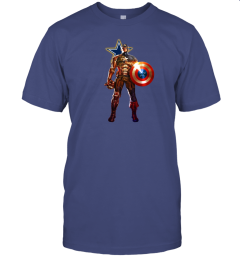 American Football Captain America Dallas Cowboys T-Shirt - T-shirts Low  Price