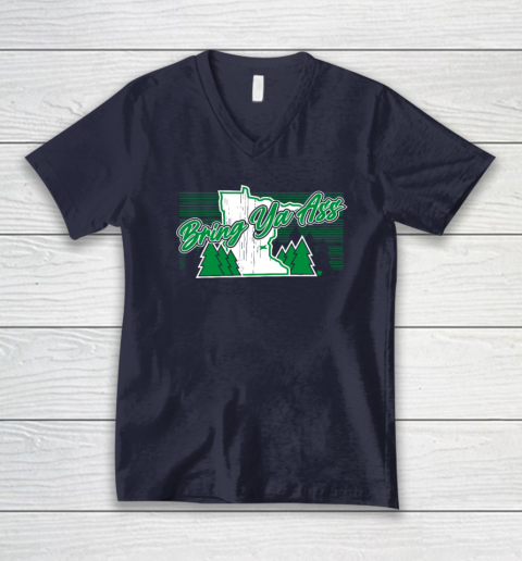 Bring Ya Ass  Minnesota Basketball V-Neck T-Shirt 2