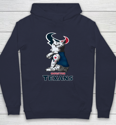 NFL Football My Cat Loves Houston Texans Hoodie 2