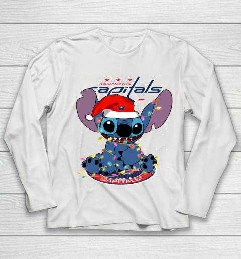 Washington Capitals NHL Hockey noel stitch Christmas Youth Long Sleeve 8