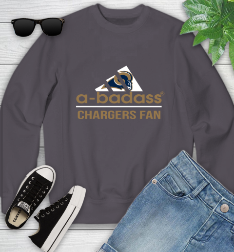 Los Angeles Rams NFL Football A Badass Adidas Adoring Fan Sports Youth Sweatshirt 5