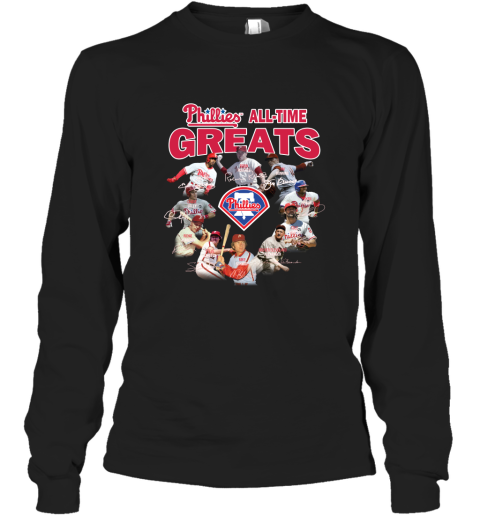 Philadelphia Phillies All Time Great Signature Shirt Long Sleeve