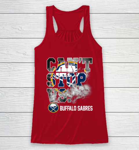 NHL Buffalo Sabres Hockey Can't Stop Vs Racerback Tank 4