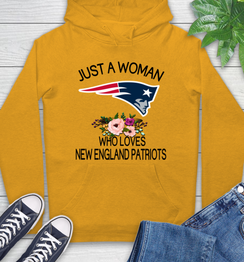 NFL Just A Woman Who Loves New England Patriots Football Sports Hoodie 2