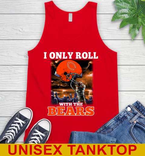 Chicago Bears NFL Football I Only Roll With My Team Sports Tank Top 5