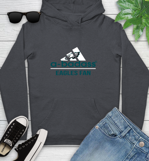 Philadelphia Eagles NFL Football A Badass Adidas Adoring Fan Sports Youth Hoodie 10