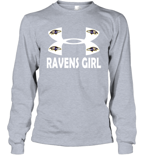 Baltimore Ravens Girl Under Armour Football Nfl Shirt Cotton Shirt