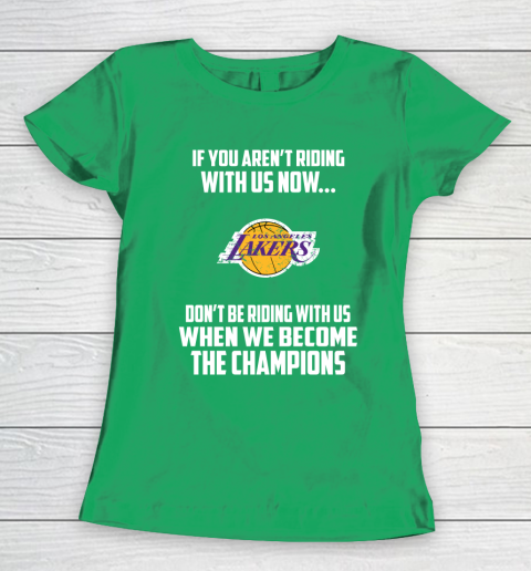 NBA Los Angeles Lakers Basketball We Become The Champions Women's T-Shirt 5