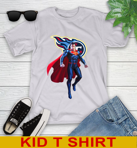 NFL Superman DC Sports Football Tennessee Titans Youth T-Shirt 5