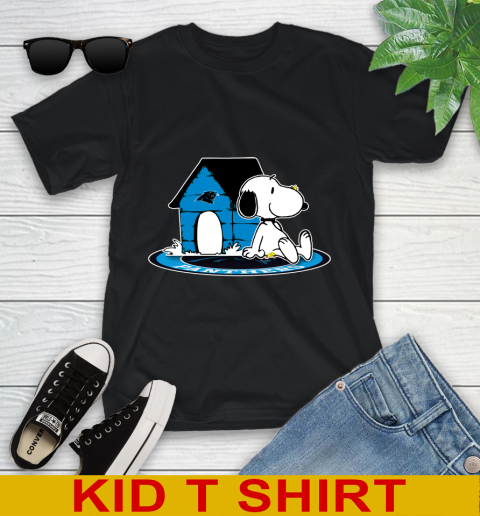 NFL Football Carolina Panthers Snoopy The Peanuts Movie Shirt Youth T-Shirt 2