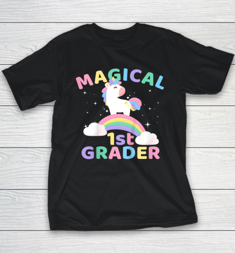 Back To School 1st First Grade Magical Unicorn Rainbow Youth T-Shirt