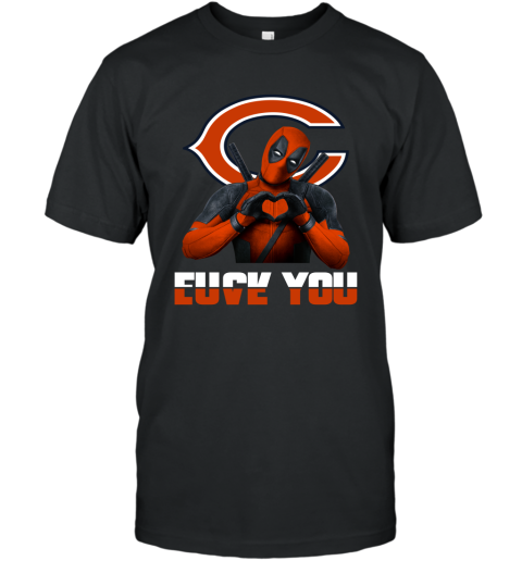 NFL Chicago Bears Deadpool Love You Fuck You Football Sports