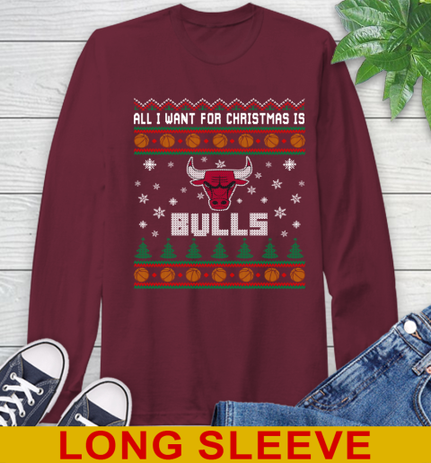 NBA All I Want For Christmas Is Chicago Bulls Basketball Sports 61