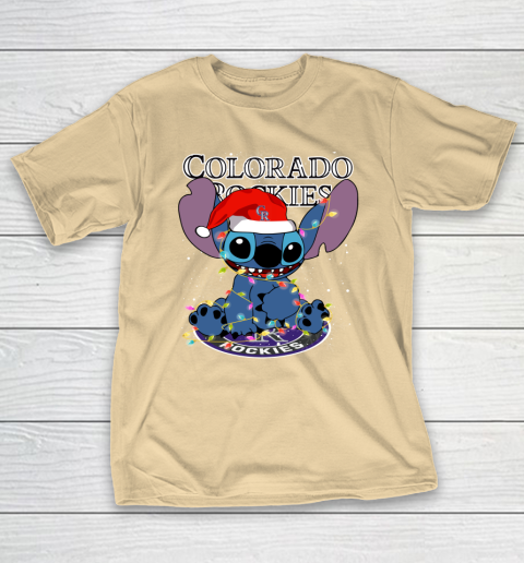 Colorado Rockies MLB noel stitch Baseball Christmas T-Shirt 5