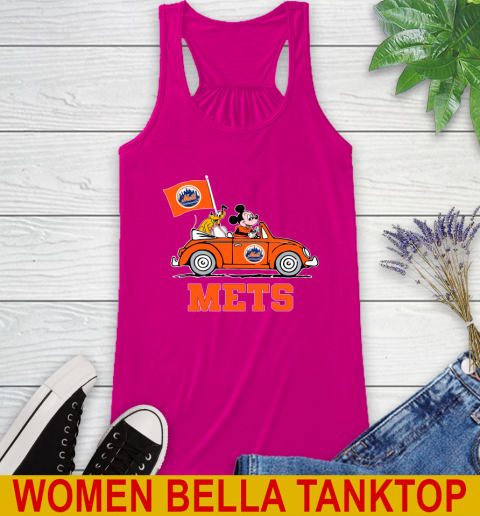 MLB Baseball New York Mets Pluto Mickey Driving Disney Shirt Racerback Tank 8