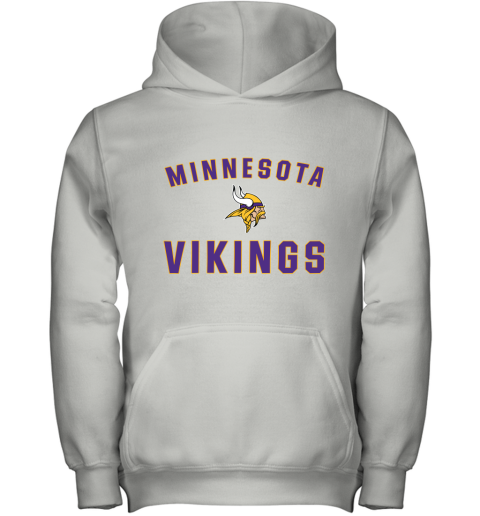 Minnesota Vikings NFL Line Gray Victory Youth Hoodie