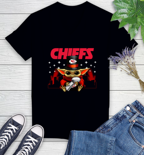 Super Bowl Baby Yoda Loves The Kansas City Chiefs Star Wars NFL Shirts 72