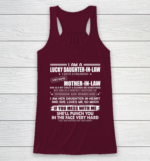 Lucky Daughter In Law Have A Freaking Awesome Mother In Law Racerback Tank 2
