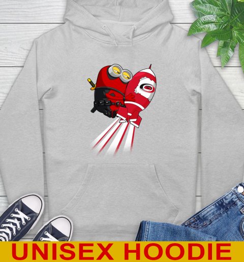 NHL Hockey Carolina Hurricanes Deadpool Minion Marvel Shirt Hoodie 6